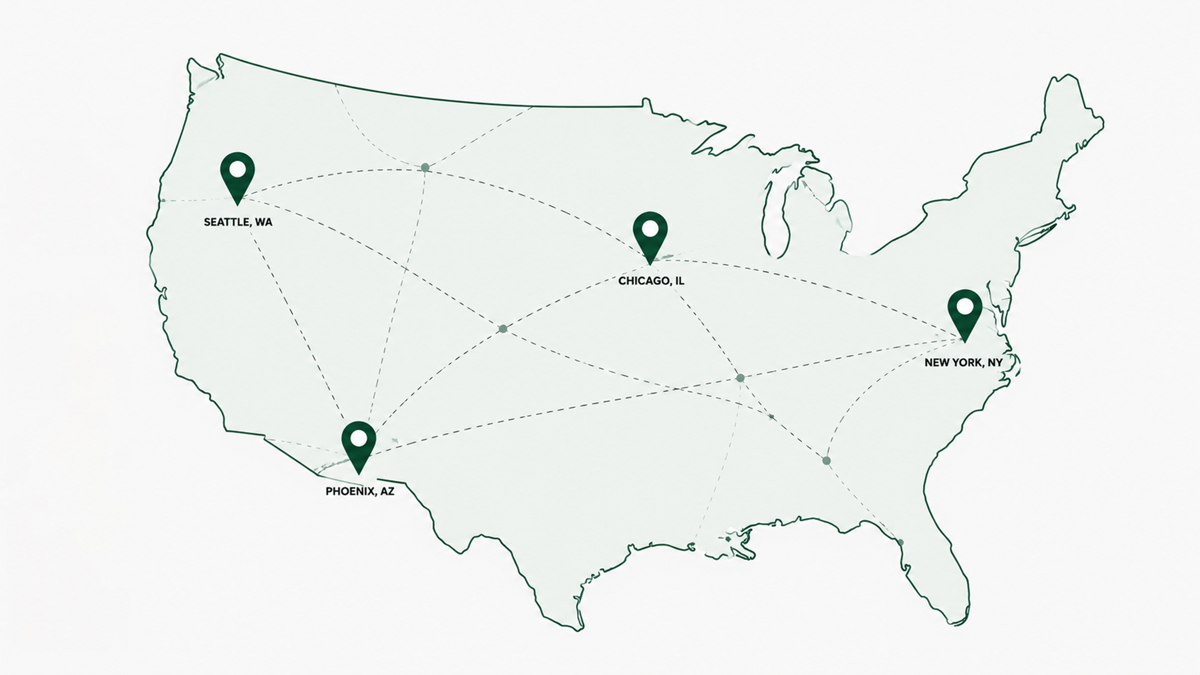 Nationwide distribution coverage