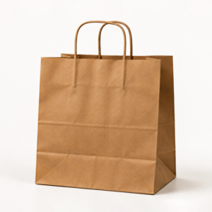 Kraft Paper Takeout Bag (With Handles)